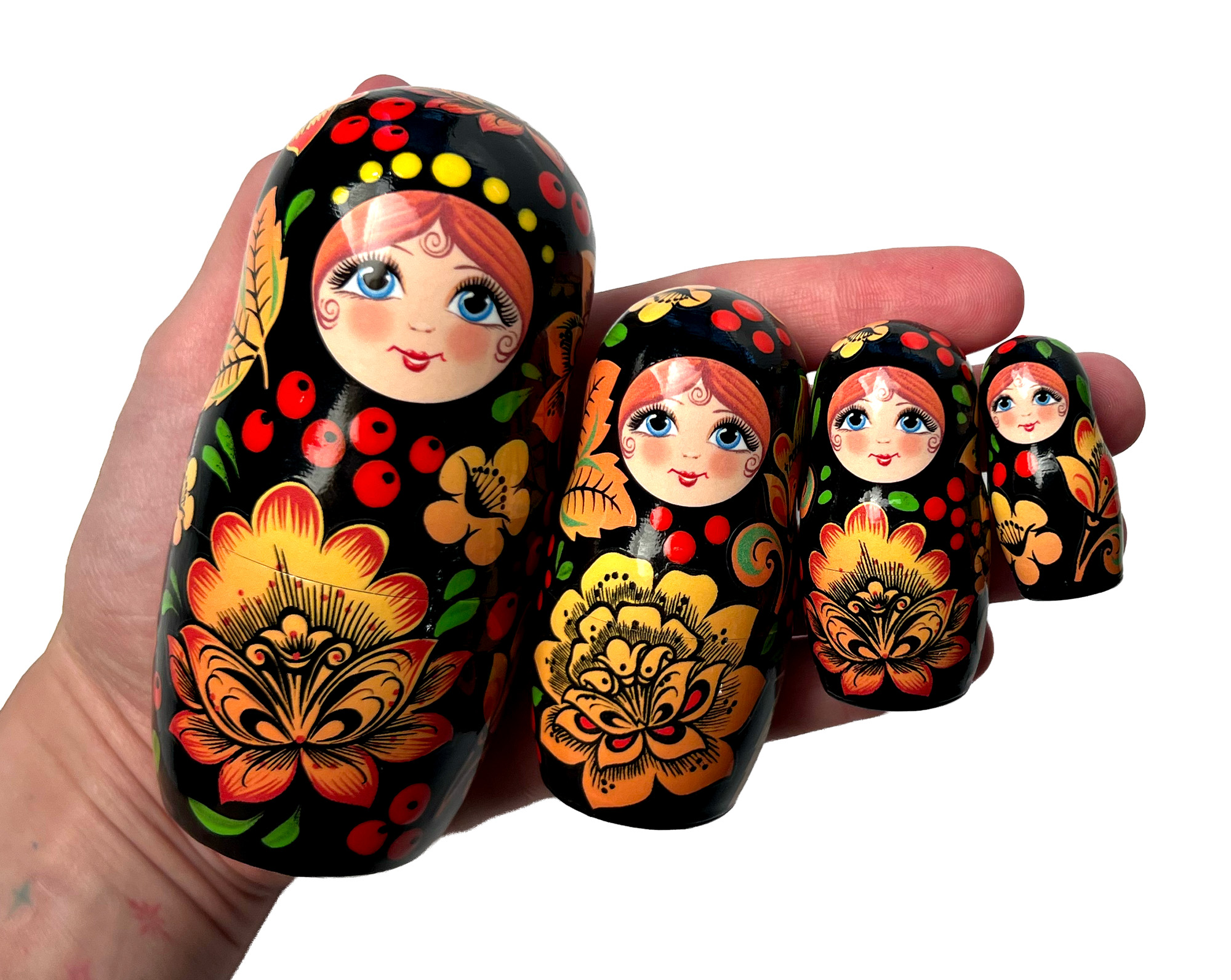 Buy Bird of Happiness Nesting Doll 5pc./5" at GoldenCockerel.com