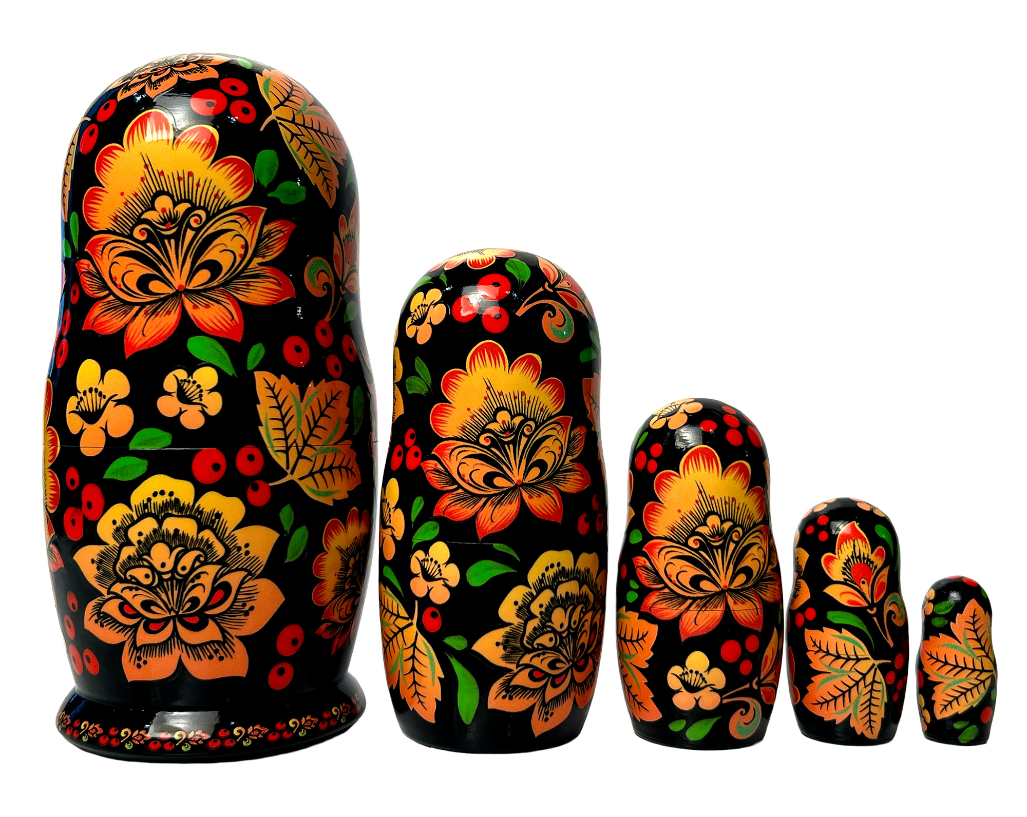 Buy Bird of Happiness Nesting Doll 5pc./5" at GoldenCockerel.com