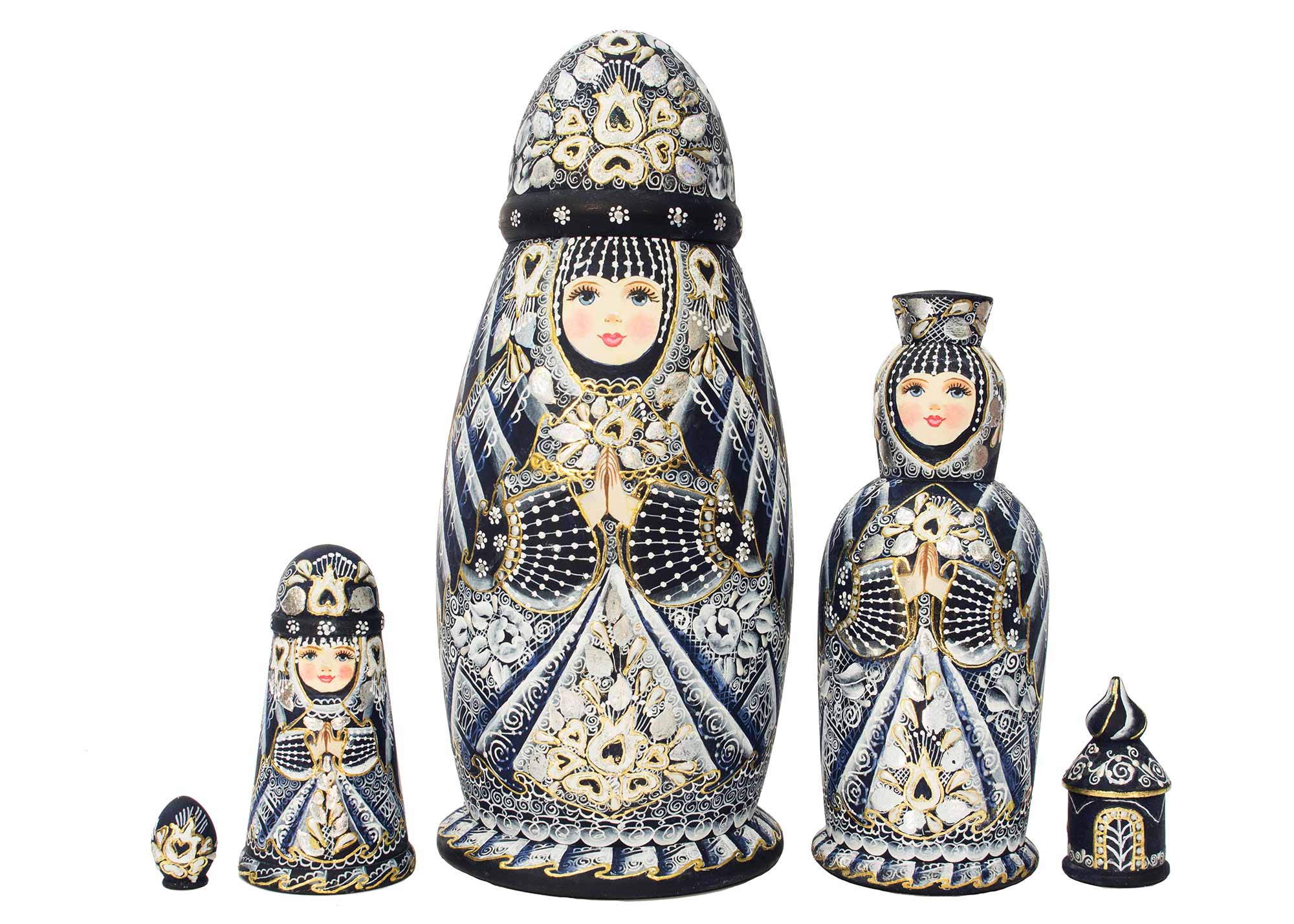 Buy Boyarynya Nesting Doll 5pc./9" at GoldenCockerel.com