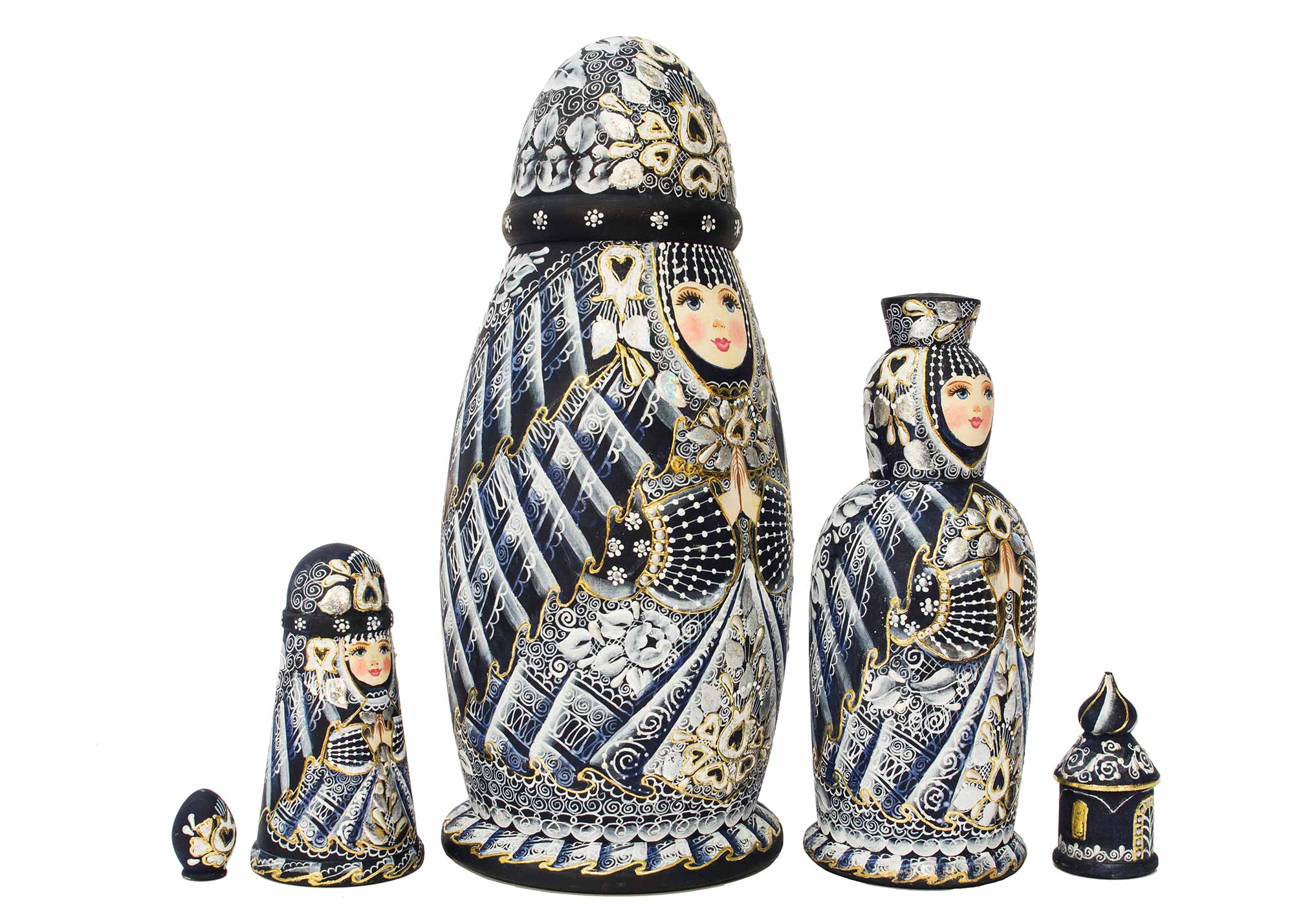 Buy Boyarynya Nesting Doll 5pc./9" at GoldenCockerel.com