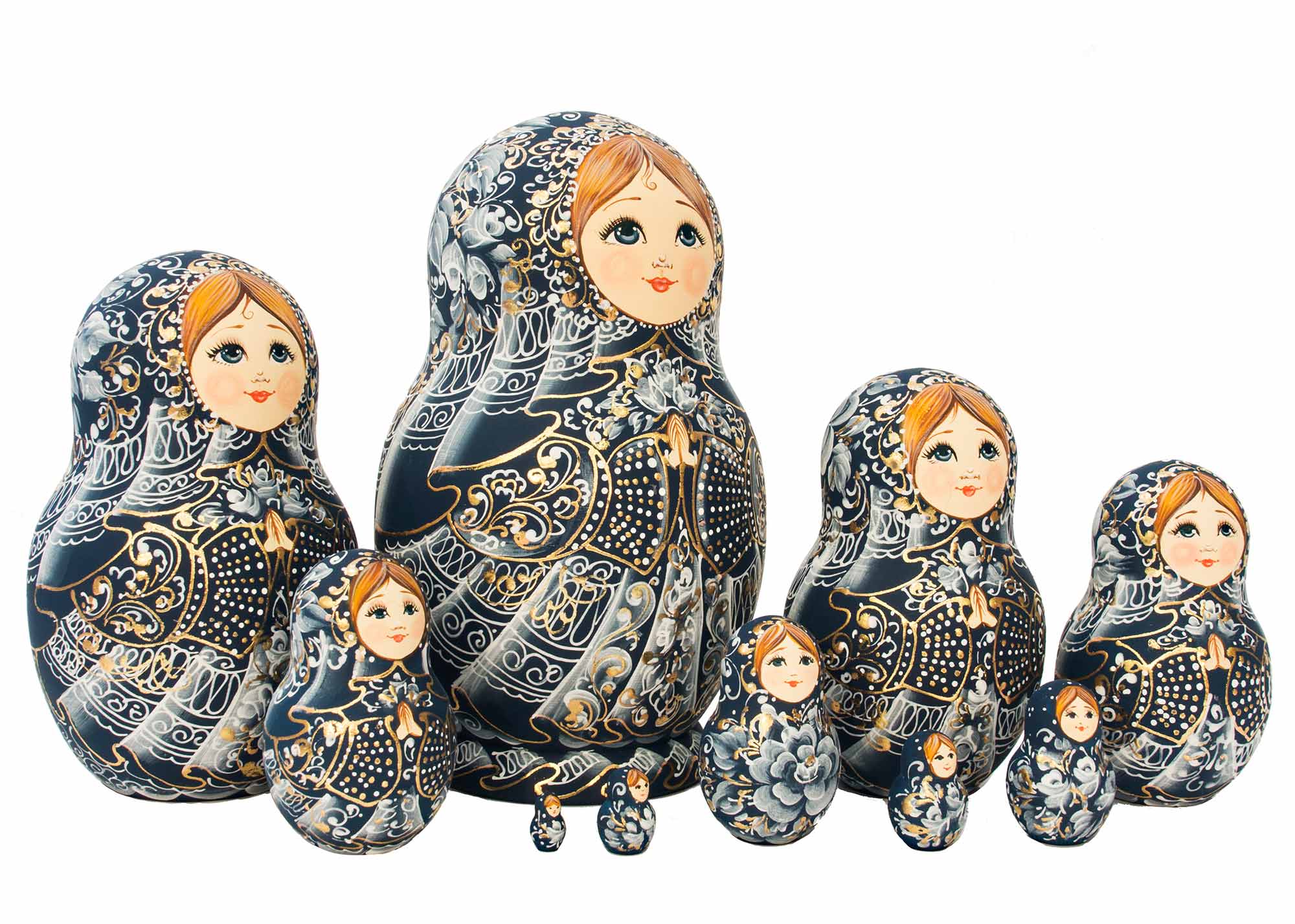 Buy Golden Lace Nesting Doll 10pc./7" at GoldenCockerel.com