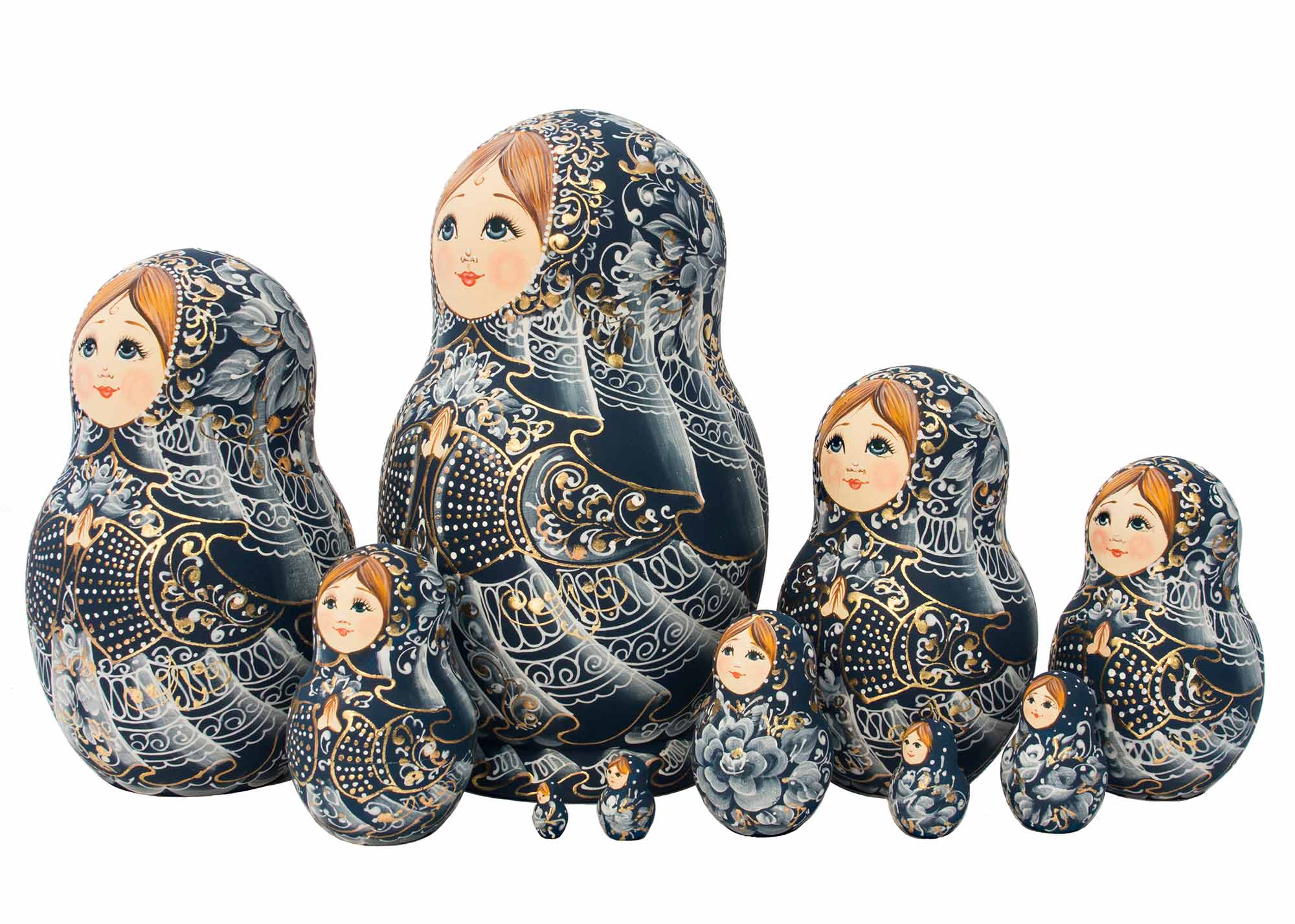 Buy Golden Lace Nesting Doll 10pc./7" at GoldenCockerel.com