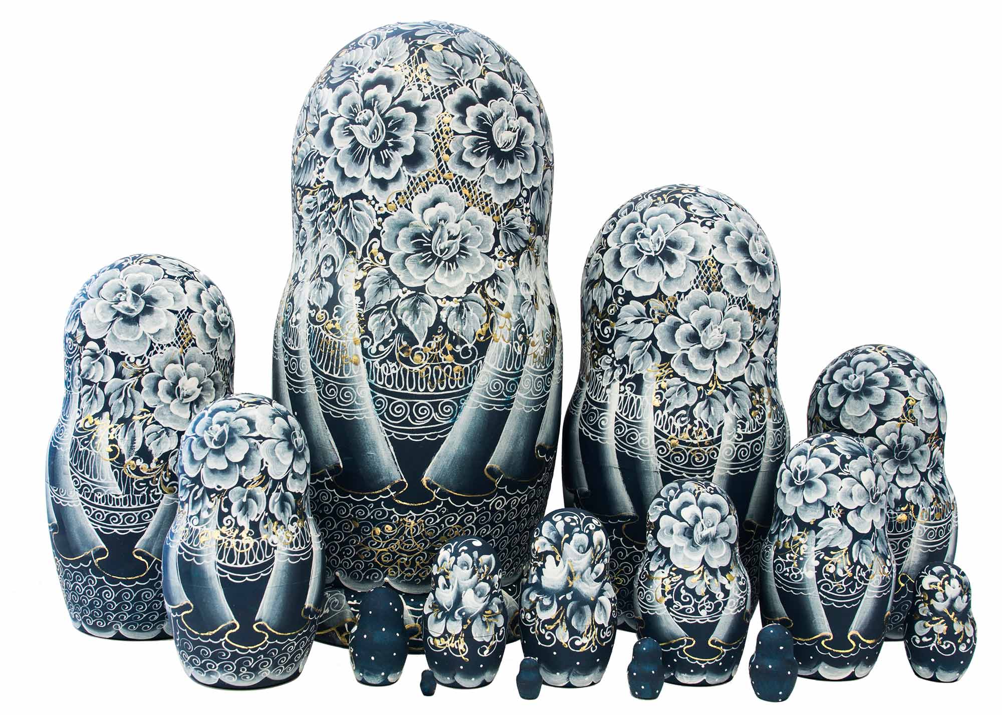 Buy Golden Lace Nesting Doll 15pc./12" at GoldenCockerel.com