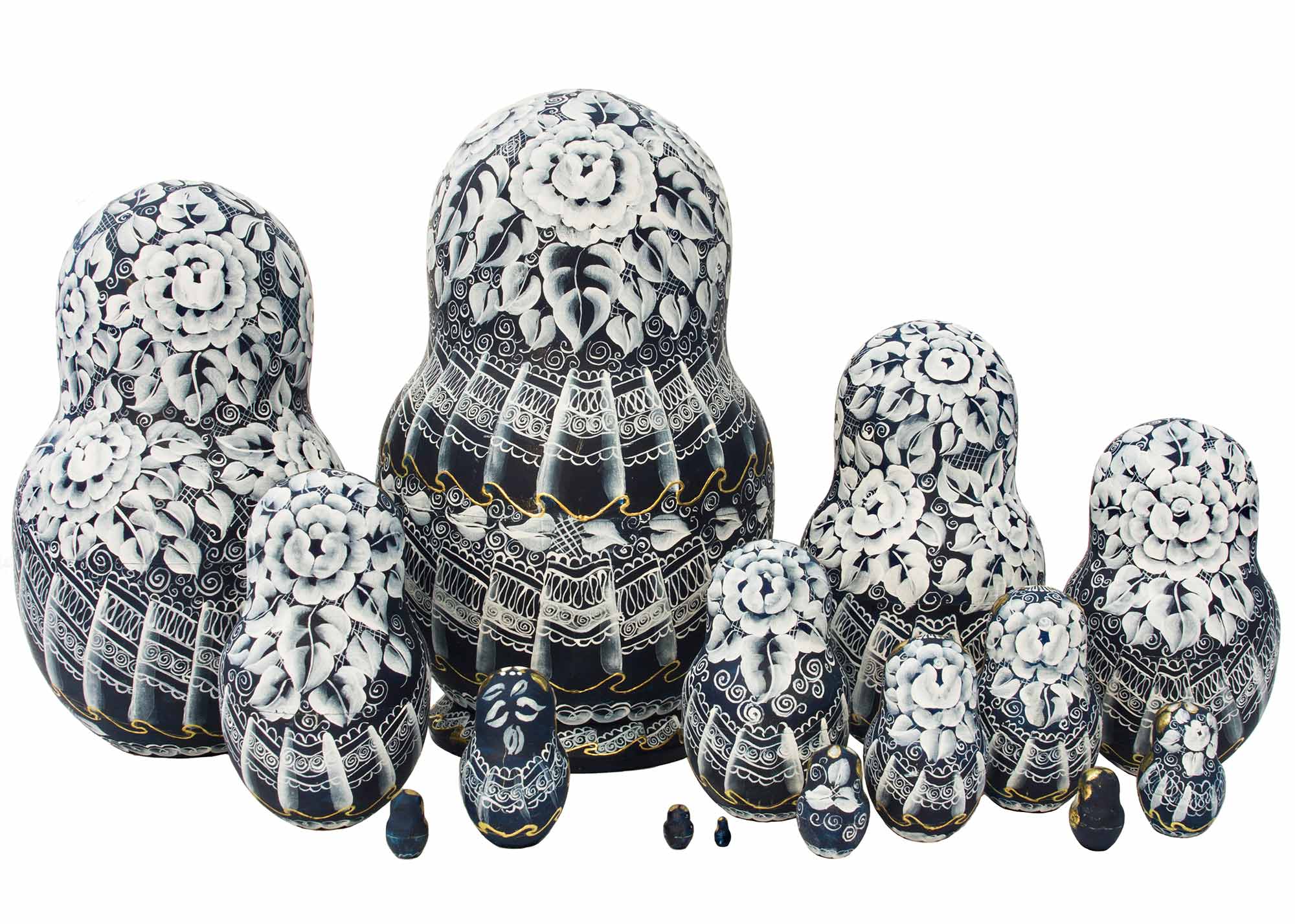 Buy Golden Lace Nesting Doll 15pc./8" at GoldenCockerel.com