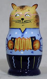 Buy Papa Cat Doll w/ 4 Cats Inside 5pc./3.5" at GoldenCockerel.com