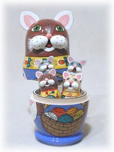 Buy Mommy Cat Doll 5 pc./5" at GoldenCockerel.com