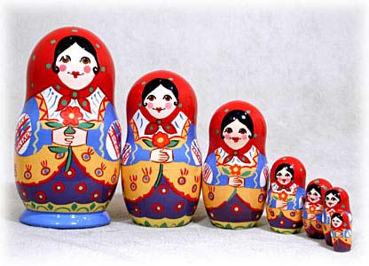 Buy Sasha's Matrioshka Nesting Doll 7pc./6" at GoldenCockerel.com