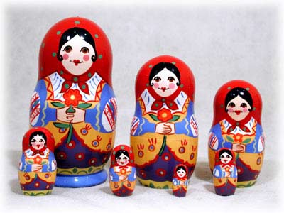 Buy Sasha's Matrioshka Nesting Doll 7pc./6" at GoldenCockerel.com