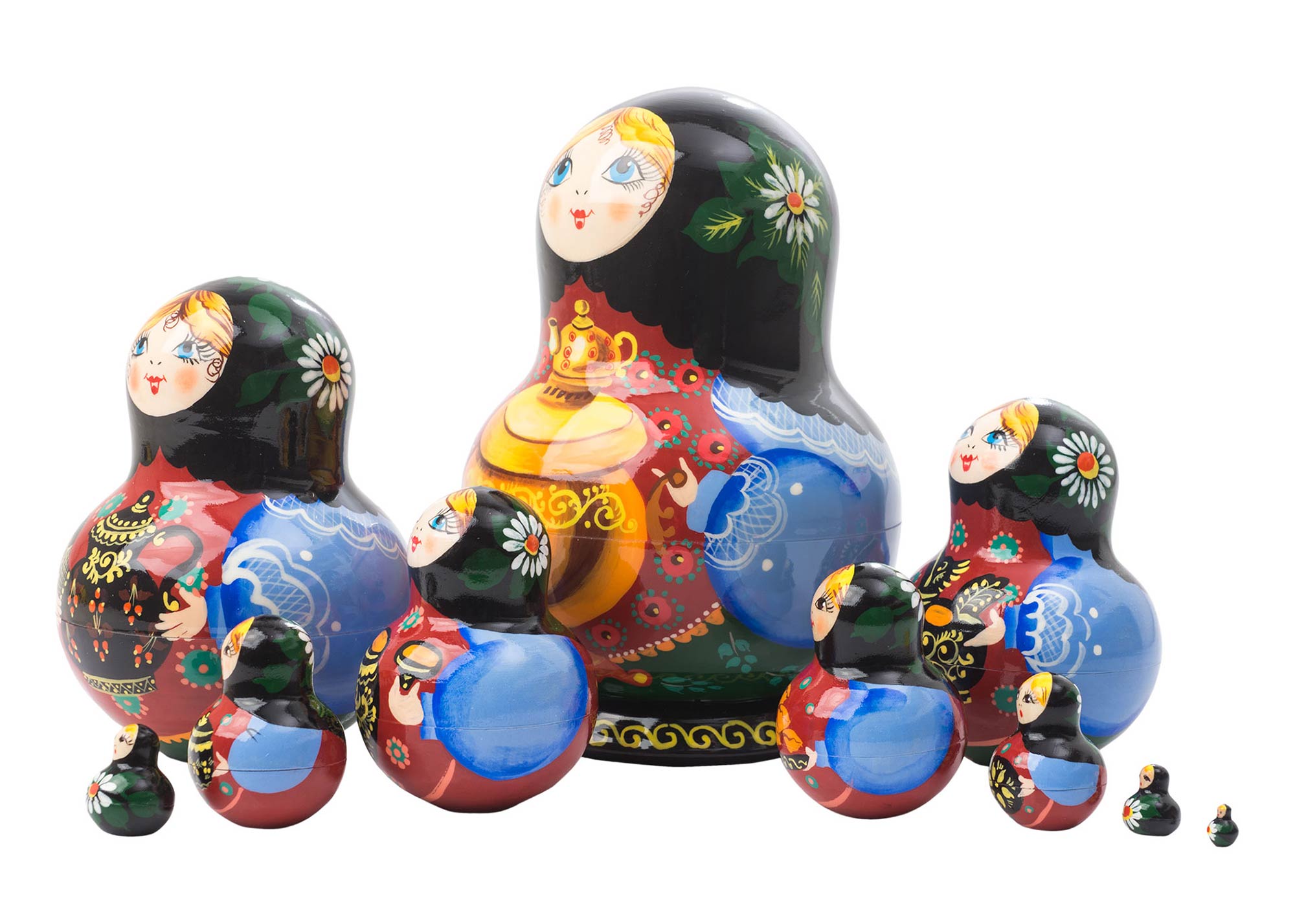 Buy Матрешка «Русский Самовар» 10 мест 13 см at GoldenCockerel.com