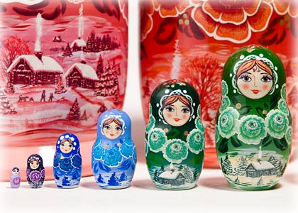 Buy Colorwheel Nesting Doll 12pc./11" at GoldenCockerel.com