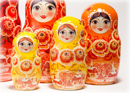 Buy Colorwheel Nesting Doll 12pc./11" at GoldenCockerel.com