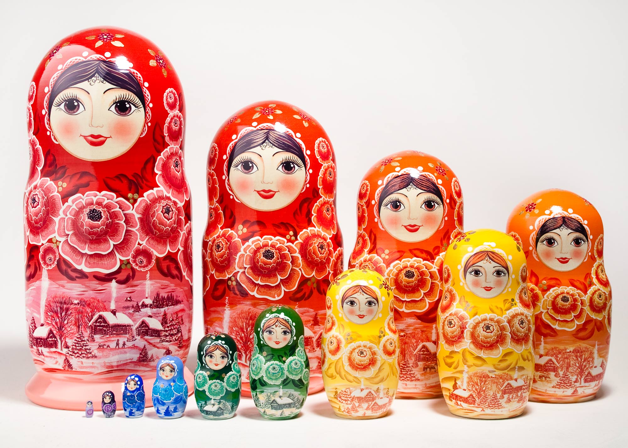 Buy Colorwheel Nesting Doll 12pc./11" at GoldenCockerel.com