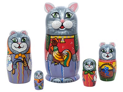 Henry VIII Cat Nesting Doll 7pc. 7