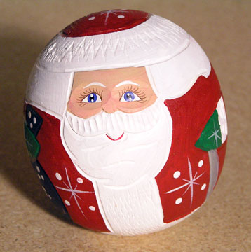 Buy Holly Jolly Santa Sphere 4" at GoldenCockerel.com