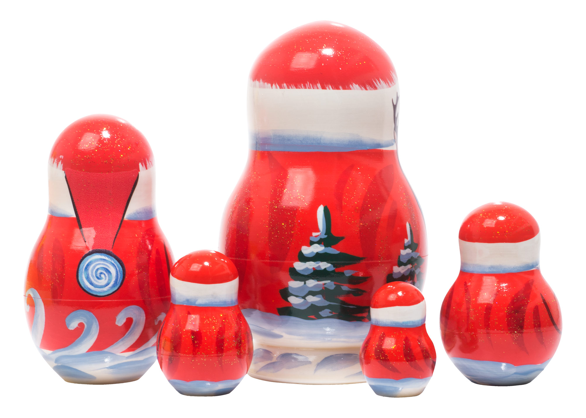 Buy Yukon Santa Nesting Doll 5pc./5" at GoldenCockerel.com