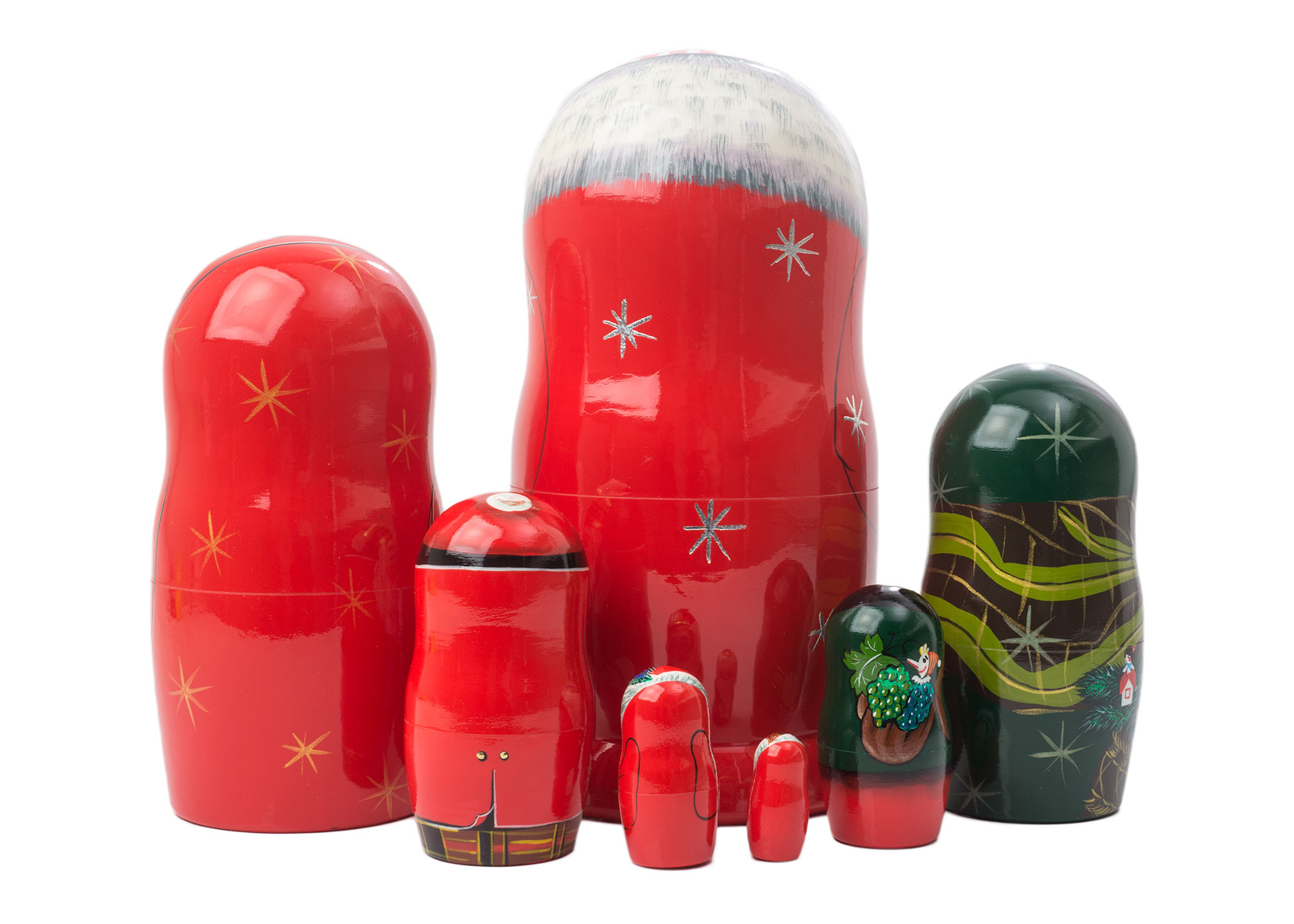 Buy International Santas Nesting Doll 7pc./8" at GoldenCockerel.com