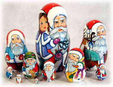 Buy Father Frost Doll 10pc./10" at GoldenCockerel.com