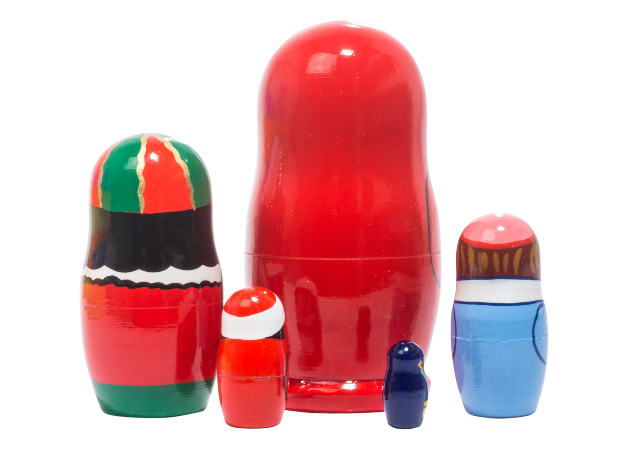 Buy Sinter Klaas Nesting Doll 5pc./4" at GoldenCockerel.com