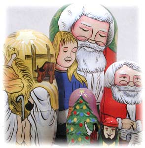 Buy Santa's Stories Nesting Doll 5pc./5" at GoldenCockerel.com