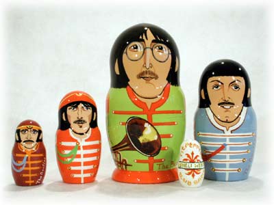 Buy "Sgt. Pepper" Beatles Doll 5pc./6" at GoldenCockerel.com
