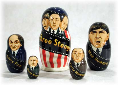 Buy Three Stooges Doll 5pc./6" at GoldenCockerel.com