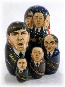 Buy Three Stooges Doll 5pc./6" at GoldenCockerel.com