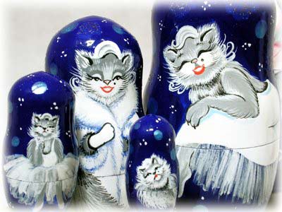 Buy Hollywood Cat Doll 7pc./6" at GoldenCockerel.com