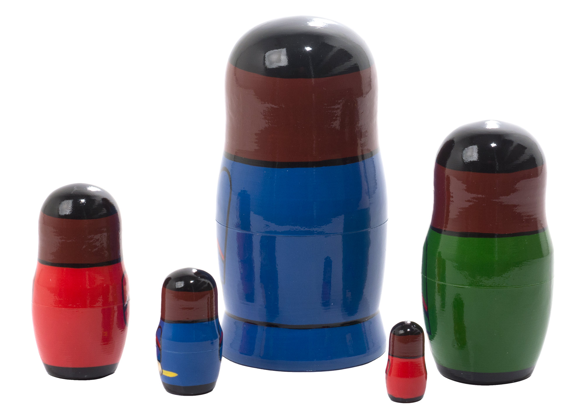 Buy Soldier Musicians Matryoshka Doll 5pc./4" at GoldenCockerel.com