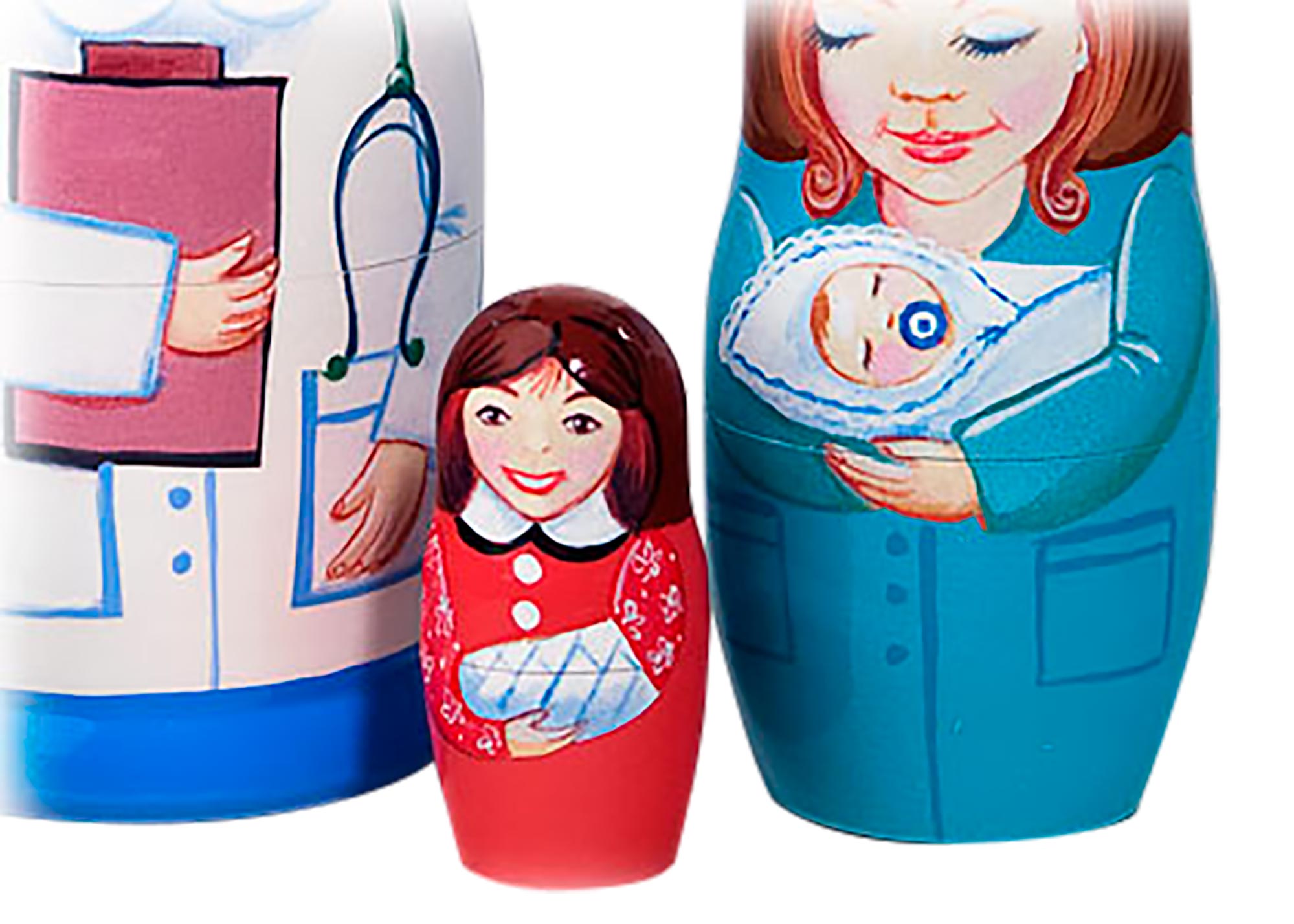 Buy Nurse Nesting Doll 5 pc./5" at GoldenCockerel.com