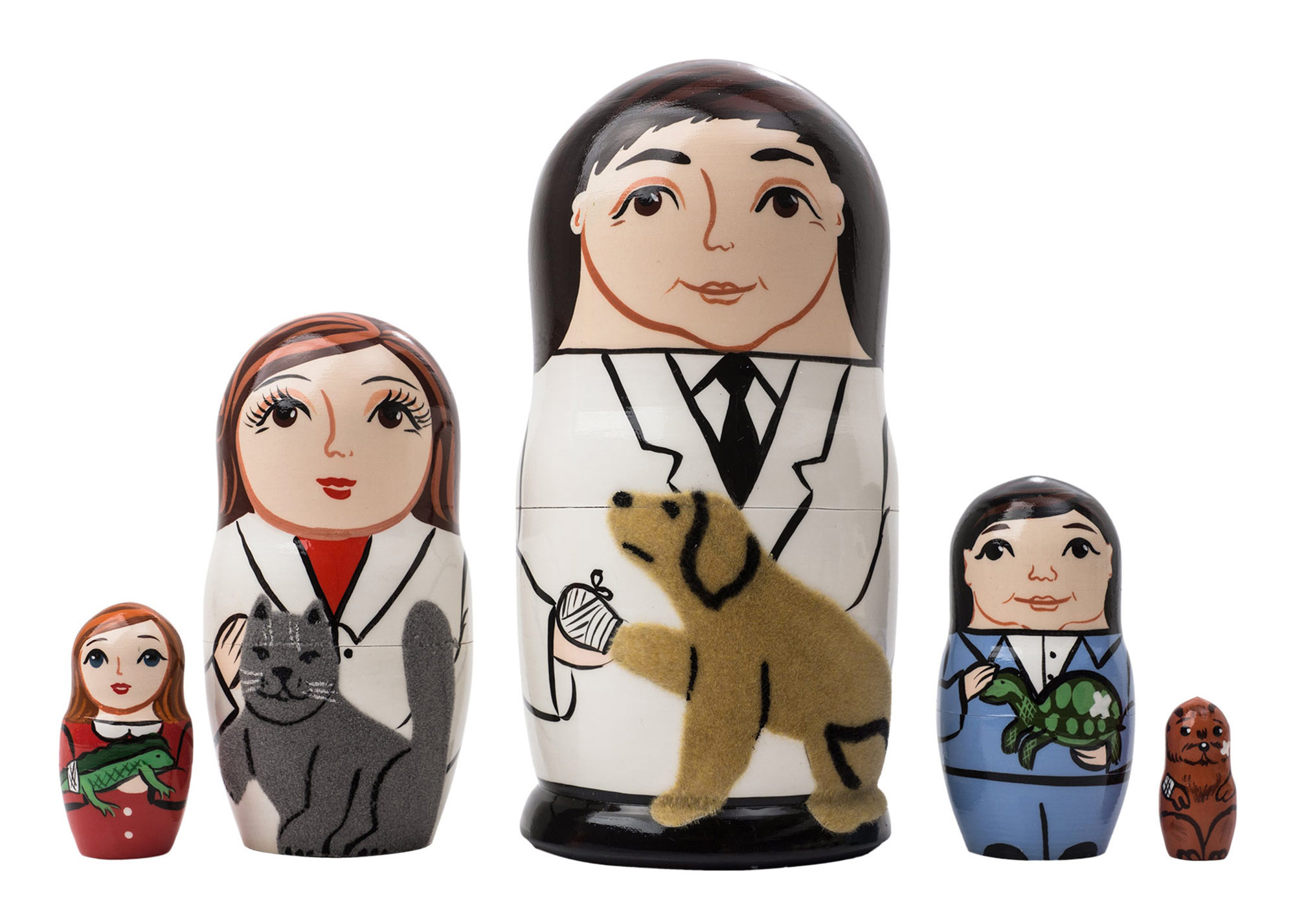 Buy Veterinarian Nesting Doll 5pc./5" at GoldenCockerel.com