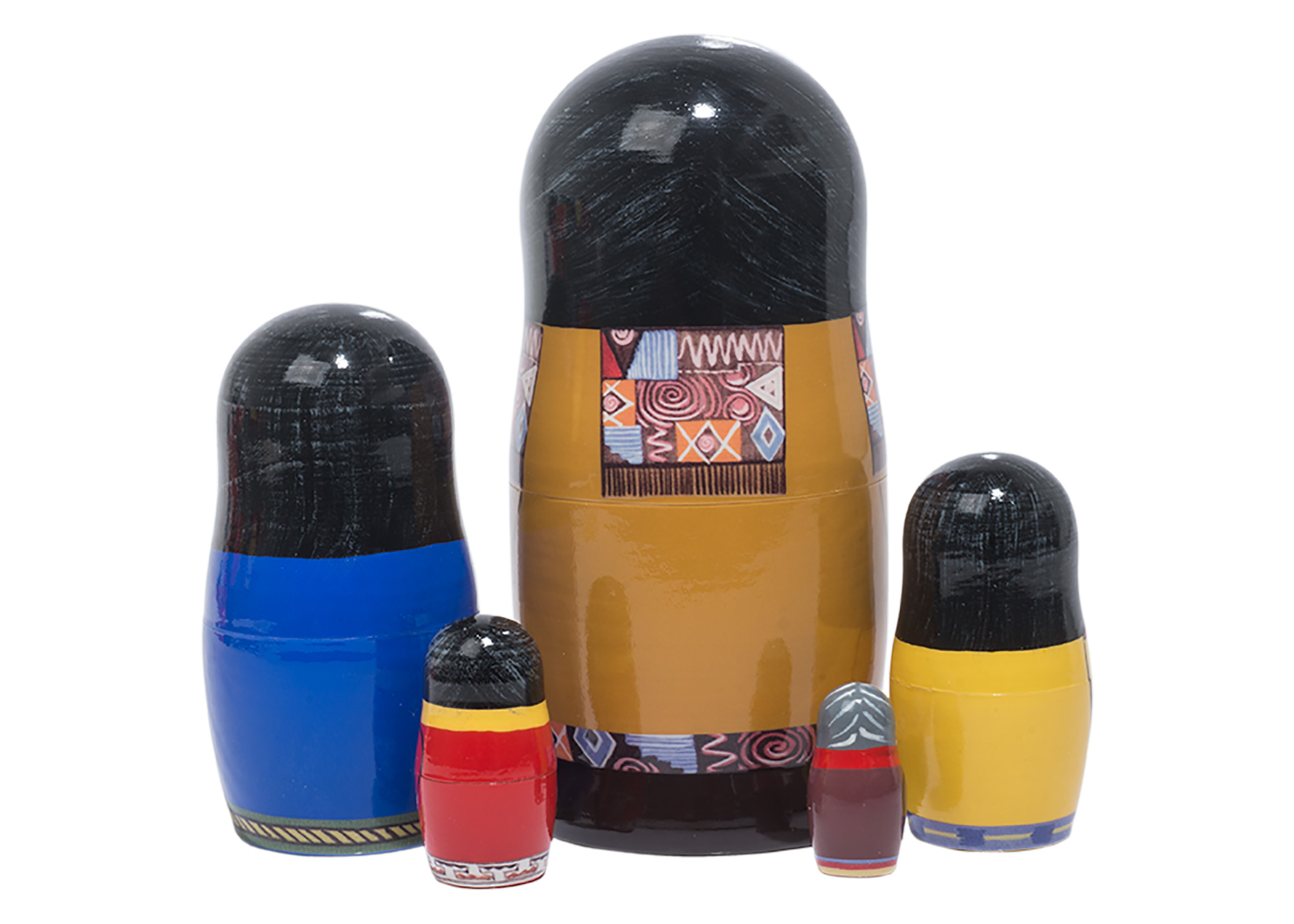 Buy Indian Princesses Nesting Doll 5pc./5" at GoldenCockerel.com