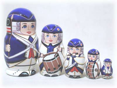 Buy Colonial Fife & Drum Doll 5pc./5" at GoldenCockerel.com