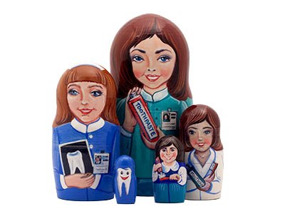 Buy Ms. Dentist Doll 5pc./5" at GoldenCockerel.com