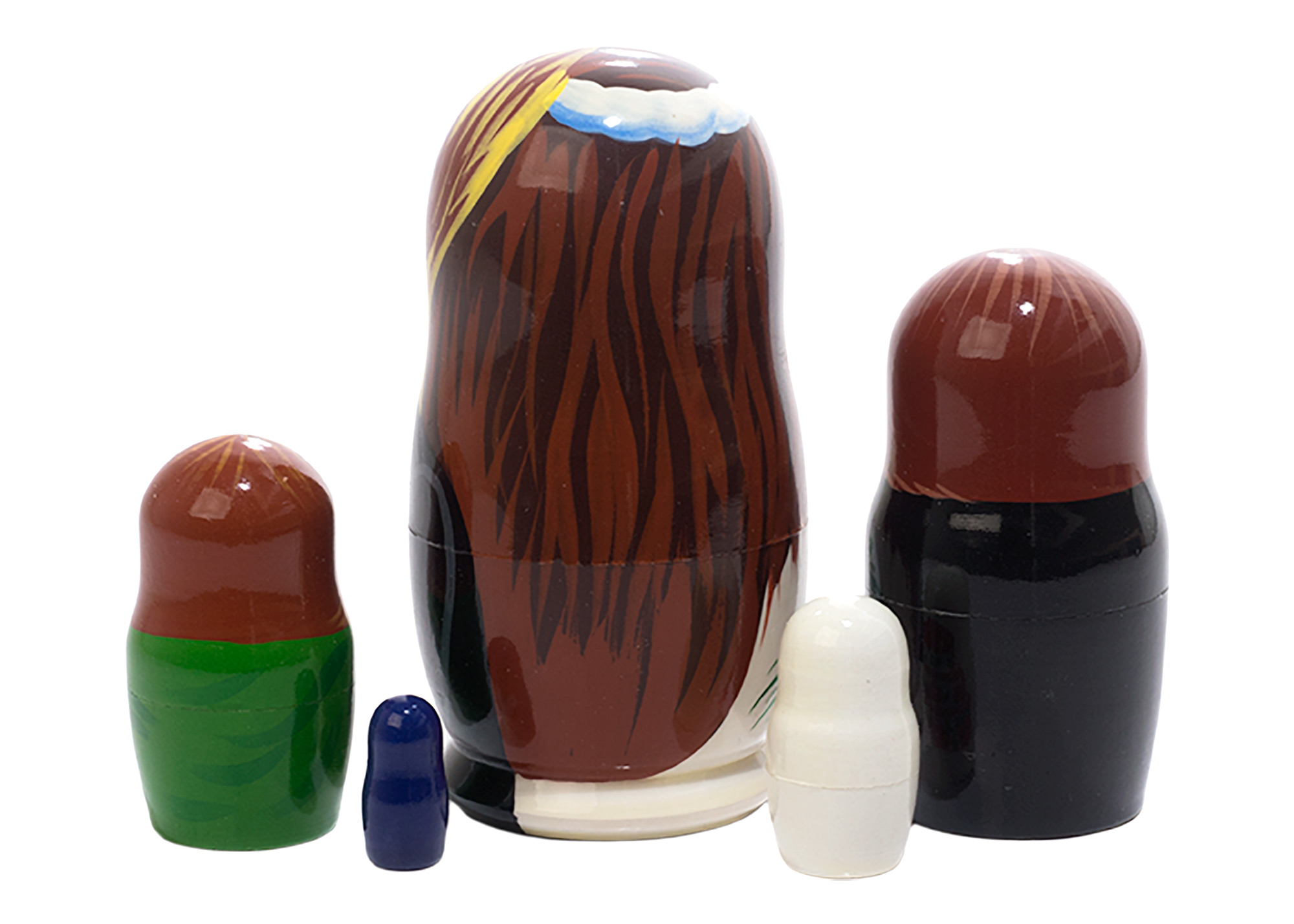 Buy Wedding Favor Nesting Doll 5pc./4" at GoldenCockerel.com