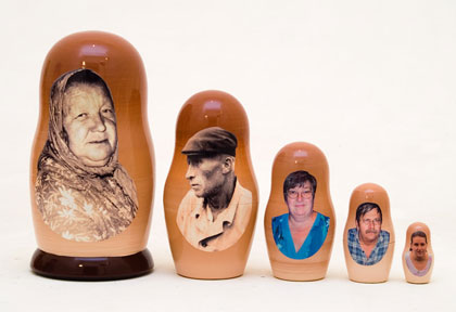 Buy Custom Family Photo Nesting Doll at GoldenCockerel.com