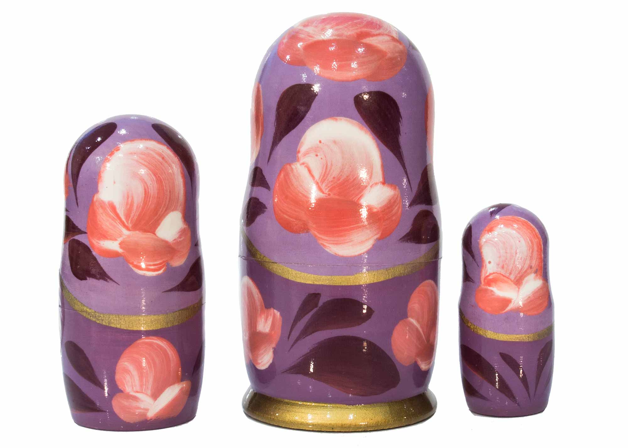 Buy Saint Petersburg Nesting Doll 3pc./4" - Lavender at GoldenCockerel.com