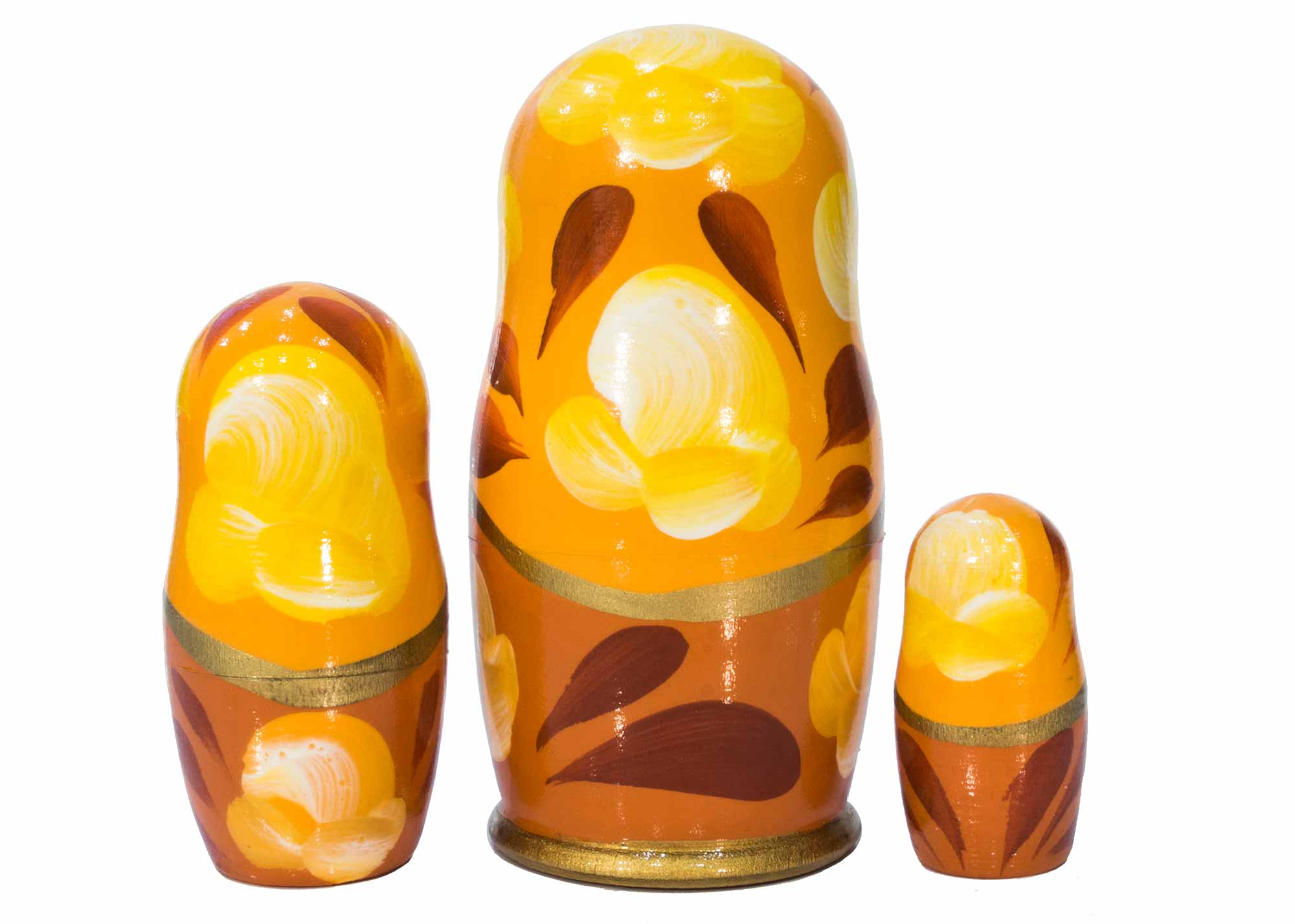 Buy Saint Petersburg Nesting Doll 3pc./4" - Yellow at GoldenCockerel.com