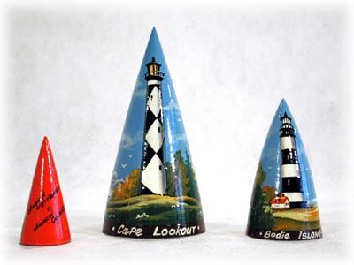 Buy Outer Banks Lighthouse Cone 3pc./7" at GoldenCockerel.com