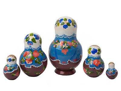 Buy Monastery Glitter Nesting Doll 5pc./5" at GoldenCockerel.com