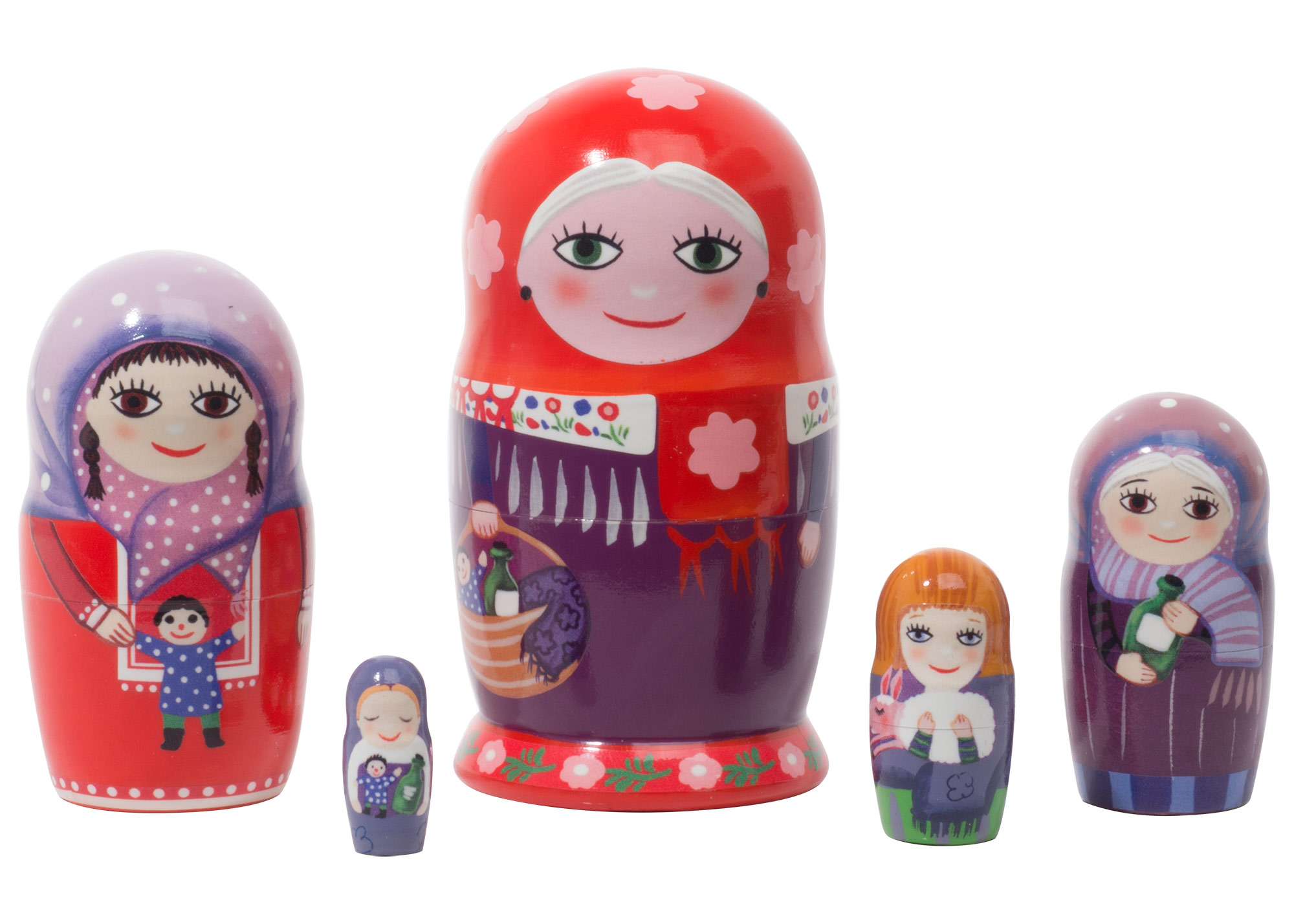 Buy Babushka Nesting Doll 5pc./4" at GoldenCockerel.com