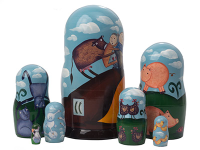 Buy Gigantic Turnip Nesting Doll 7pc./6" at GoldenCockerel.com