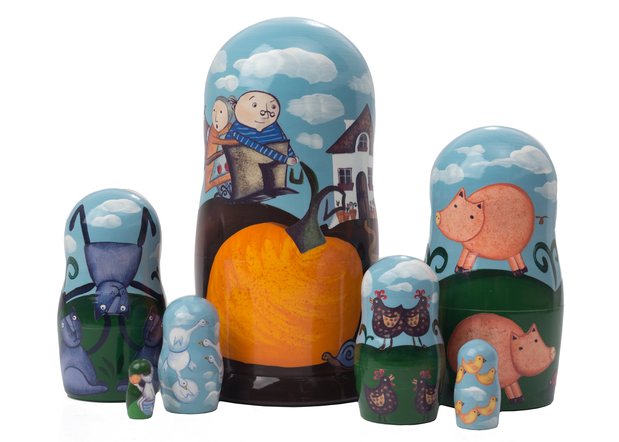 Buy Gigantic Turnip Nesting Doll 7pc./6" at GoldenCockerel.com