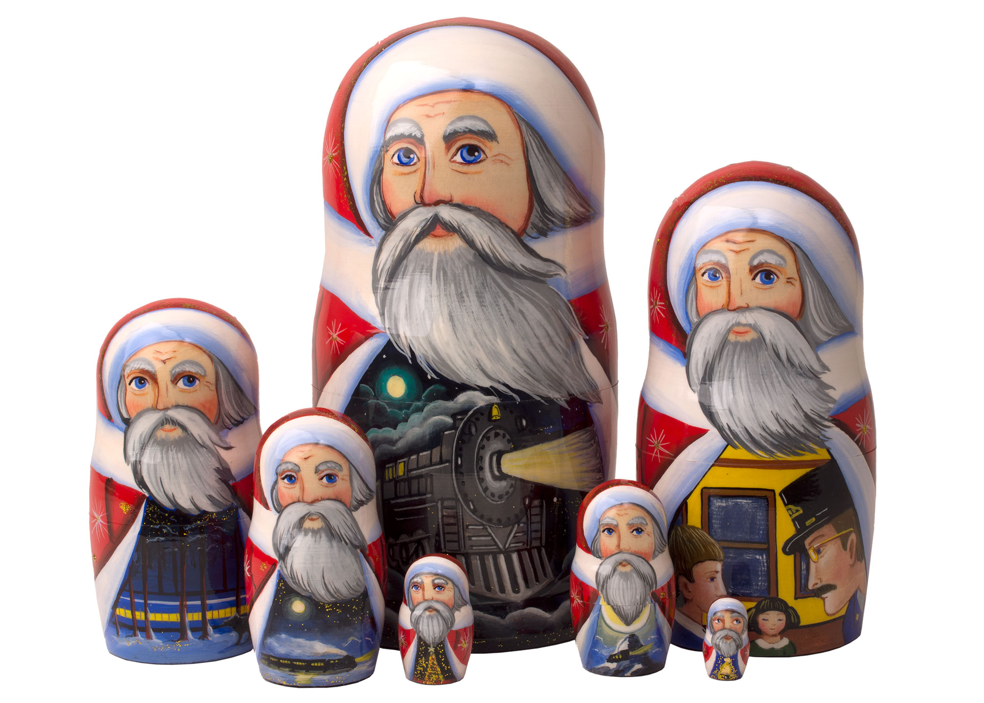 Buy Deluxe Polar Express Matryoshka 7pc./8" at GoldenCockerel.com