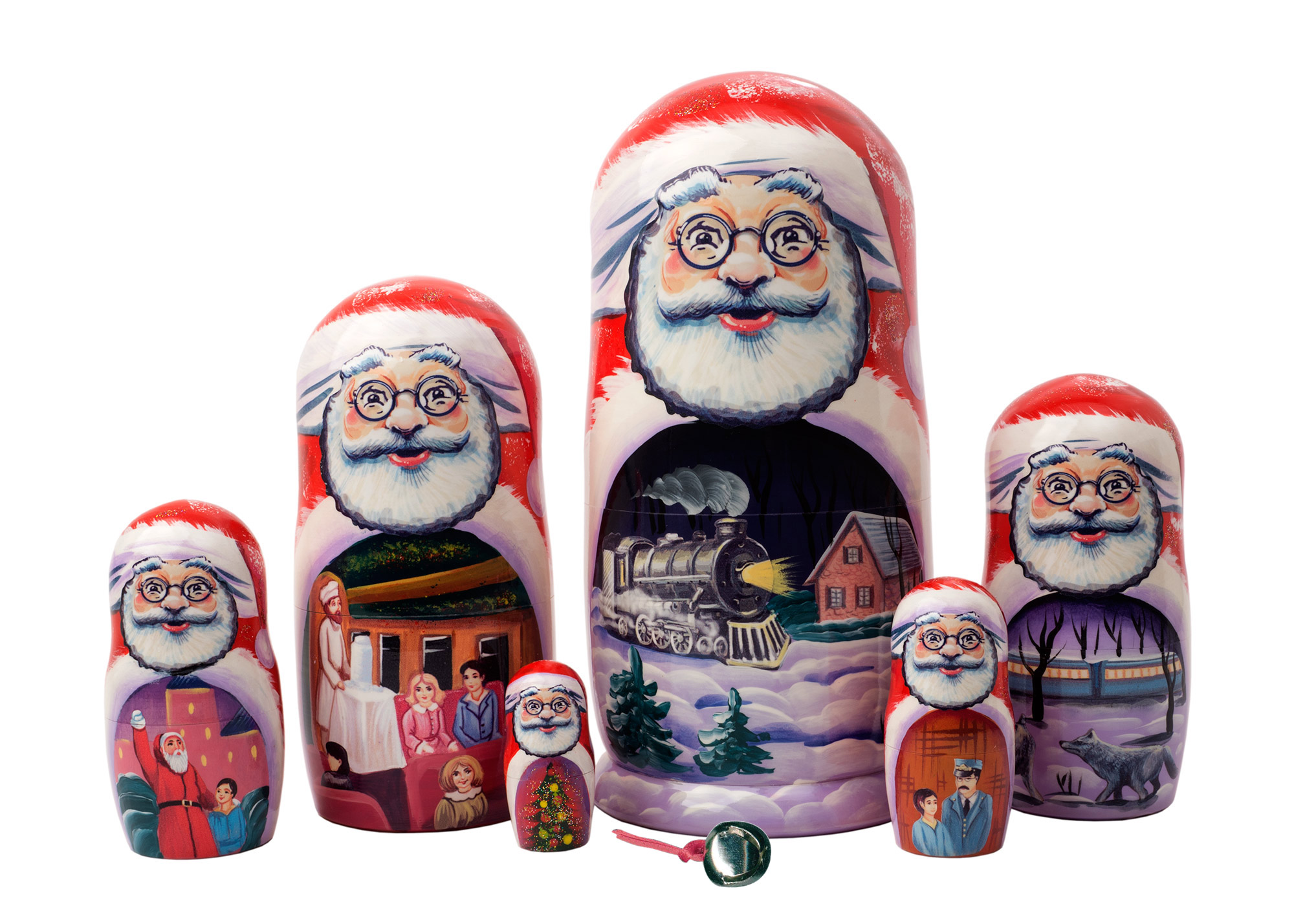 Buy The Polar Express Nesting Doll - doll only - 7pc./8" at GoldenCockerel.com