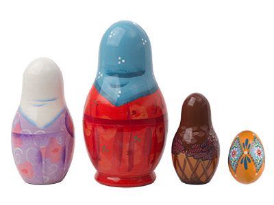 Buy Rechenka's Eggs Nesting Doll 4pc./6" at GoldenCockerel.com