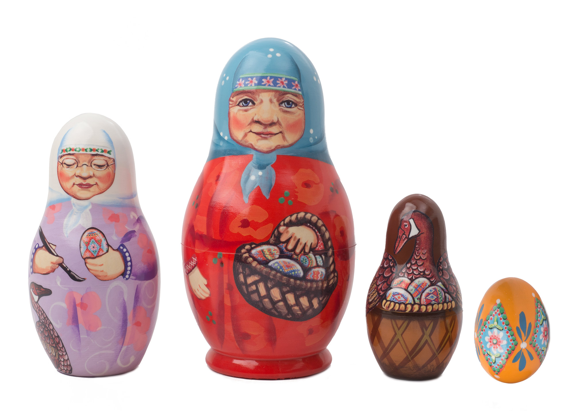 Buy Rechenka's Eggs Nesting Doll 4pc./6" at GoldenCockerel.com