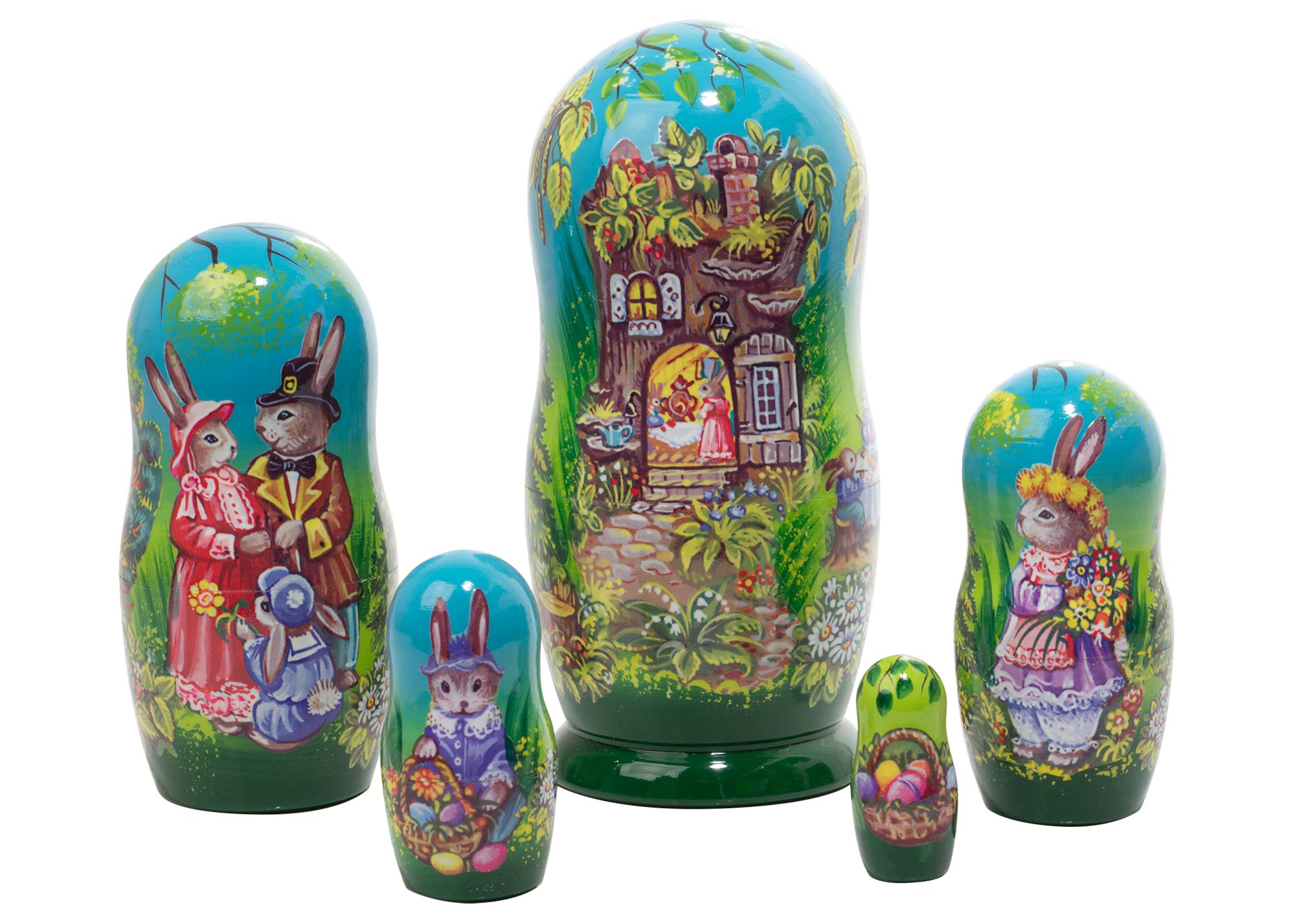 Buy Easter on Rabbit Hill Nesting Doll 5pc./5" at GoldenCockerel.com