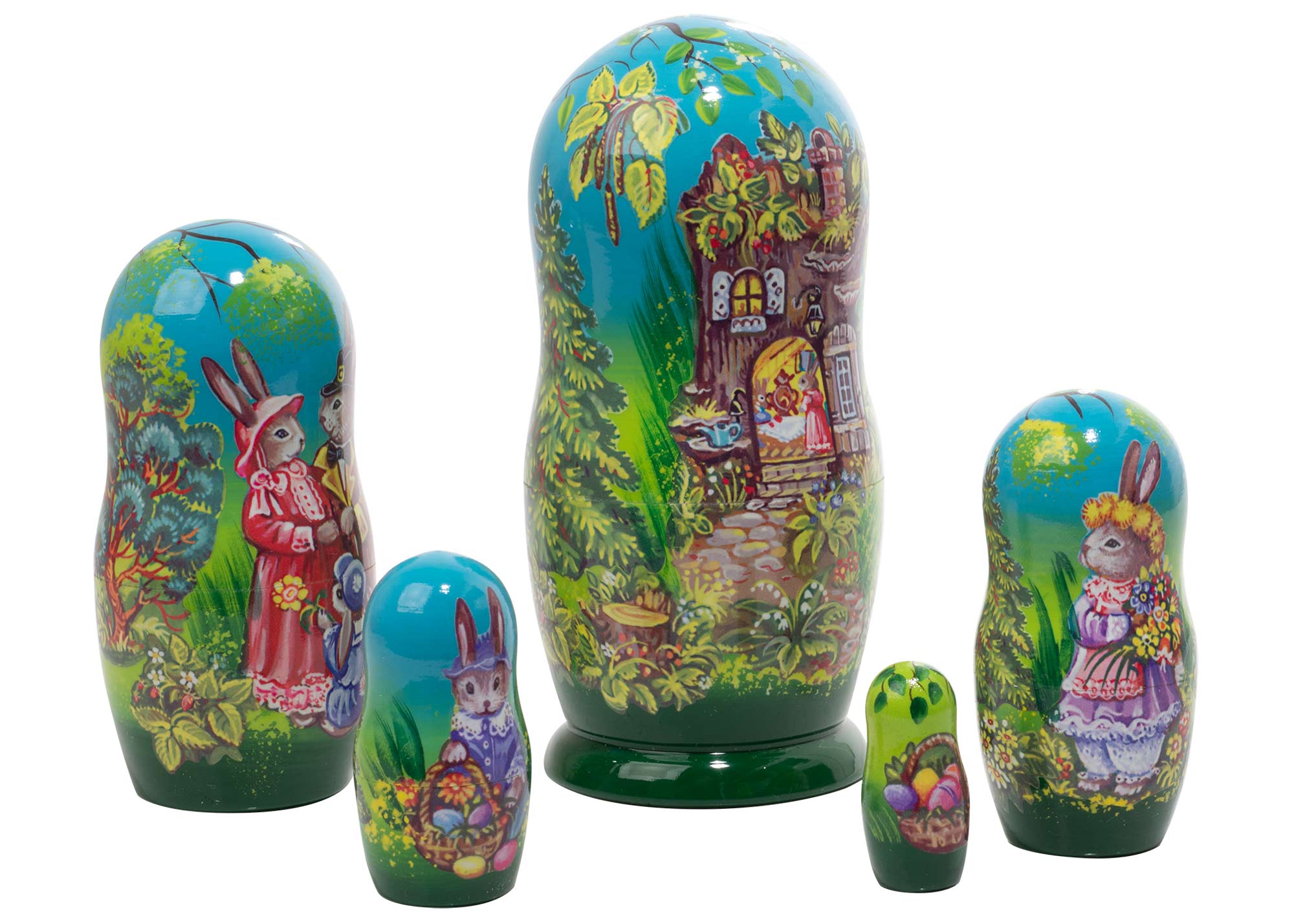 Buy Easter on Rabbit Hill Nesting Doll 5pc./5" at GoldenCockerel.com