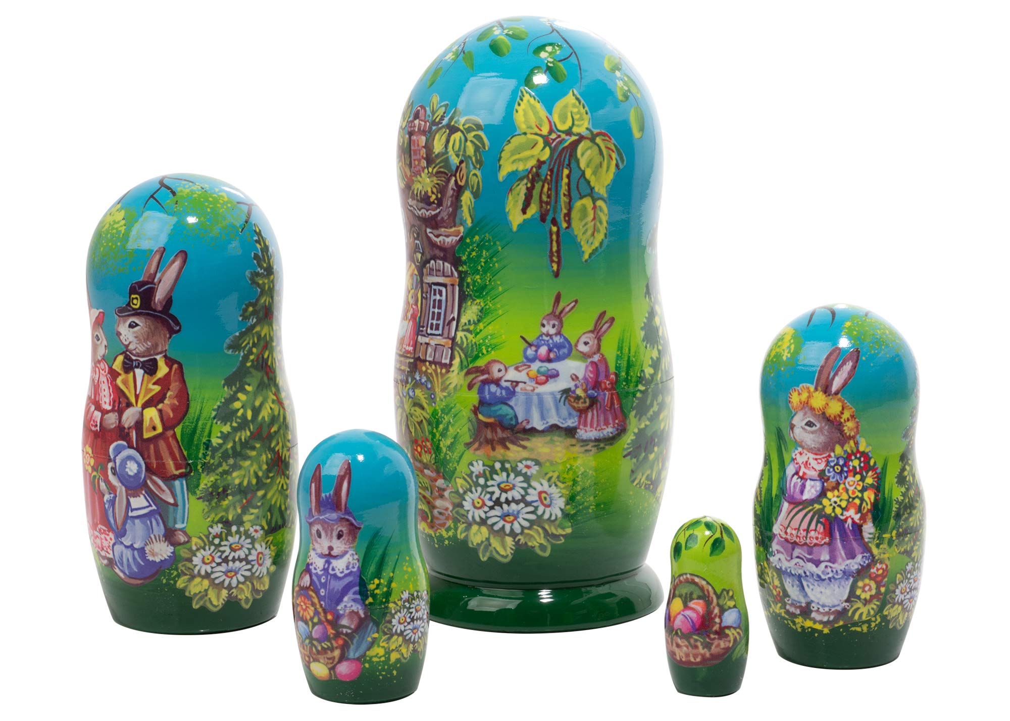 Buy Easter on Rabbit Hill Nesting Doll 5pc./5" at GoldenCockerel.com