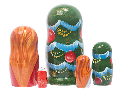 Buy Nutcracker Prince Nesting Doll 5pc./6" at GoldenCockerel.com